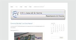 Desktop Screenshot of ciencias.lunadelasierra.org